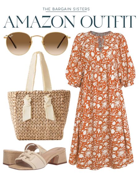 Amazon Outfit 

| Amazon OOTD | Amazon Fashion | Amazon Finds | Amazon Dress | Straw Bag | Heeled Sandal | Ray-Ban Sunglasses | Summer Outfit 

#LTKstyletip #LTKSeasonal #LTKU