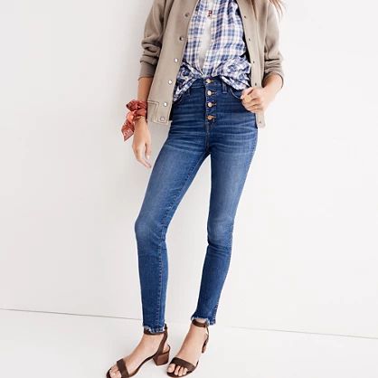 10" High-Rise Skinny Jeans: Chewed-Hem Edition | Madewell