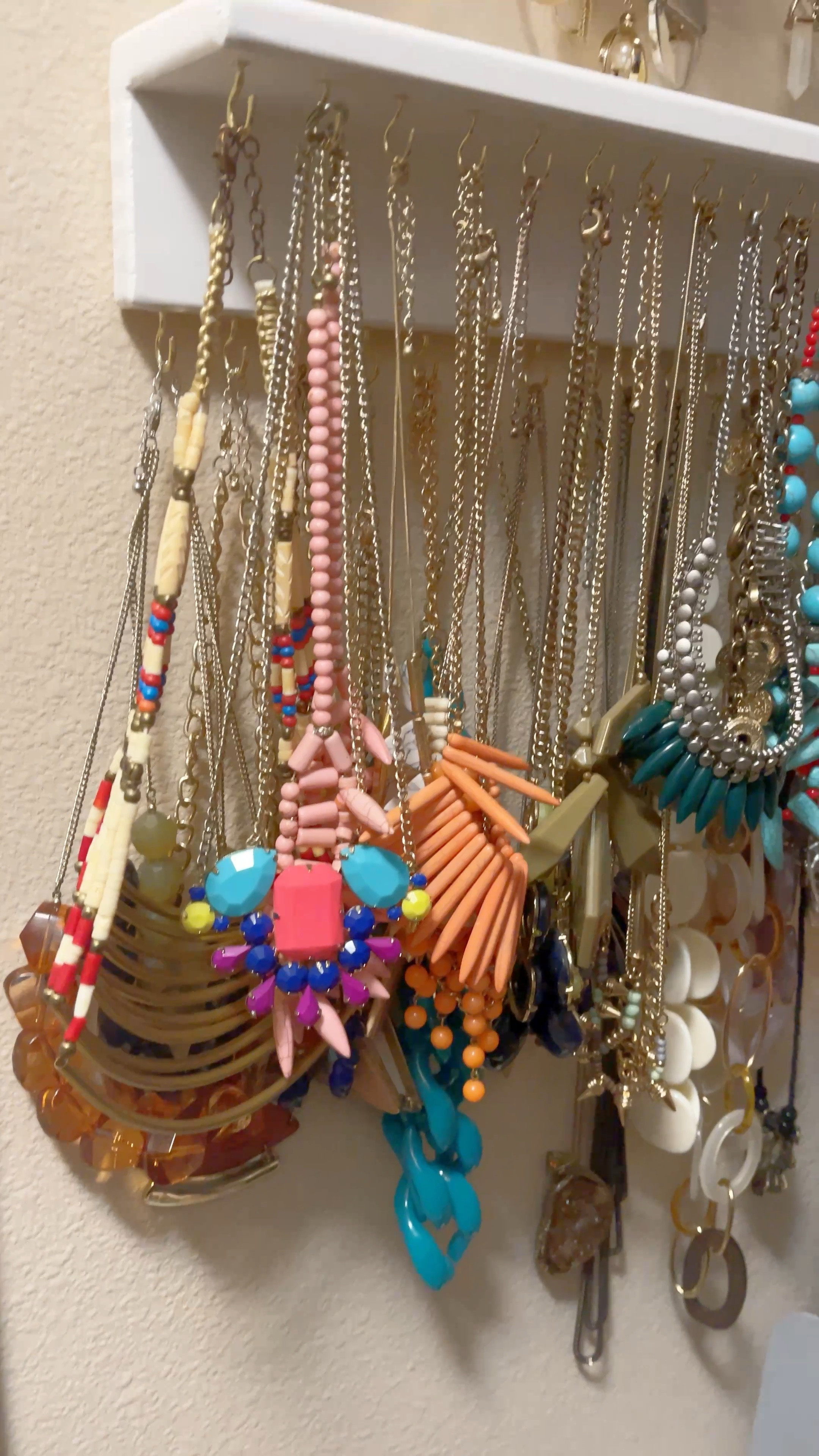 These shelves really came in handy for all of my necklaces. Now I can see what I have  

#LTKHome #LTKFindsUnder50 #LTKVideo