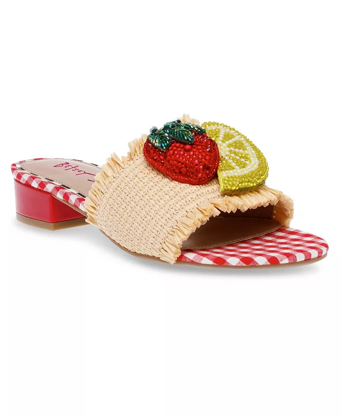 Women's Lindyy Fruit Block-Heel Slide Sandals | Macy's