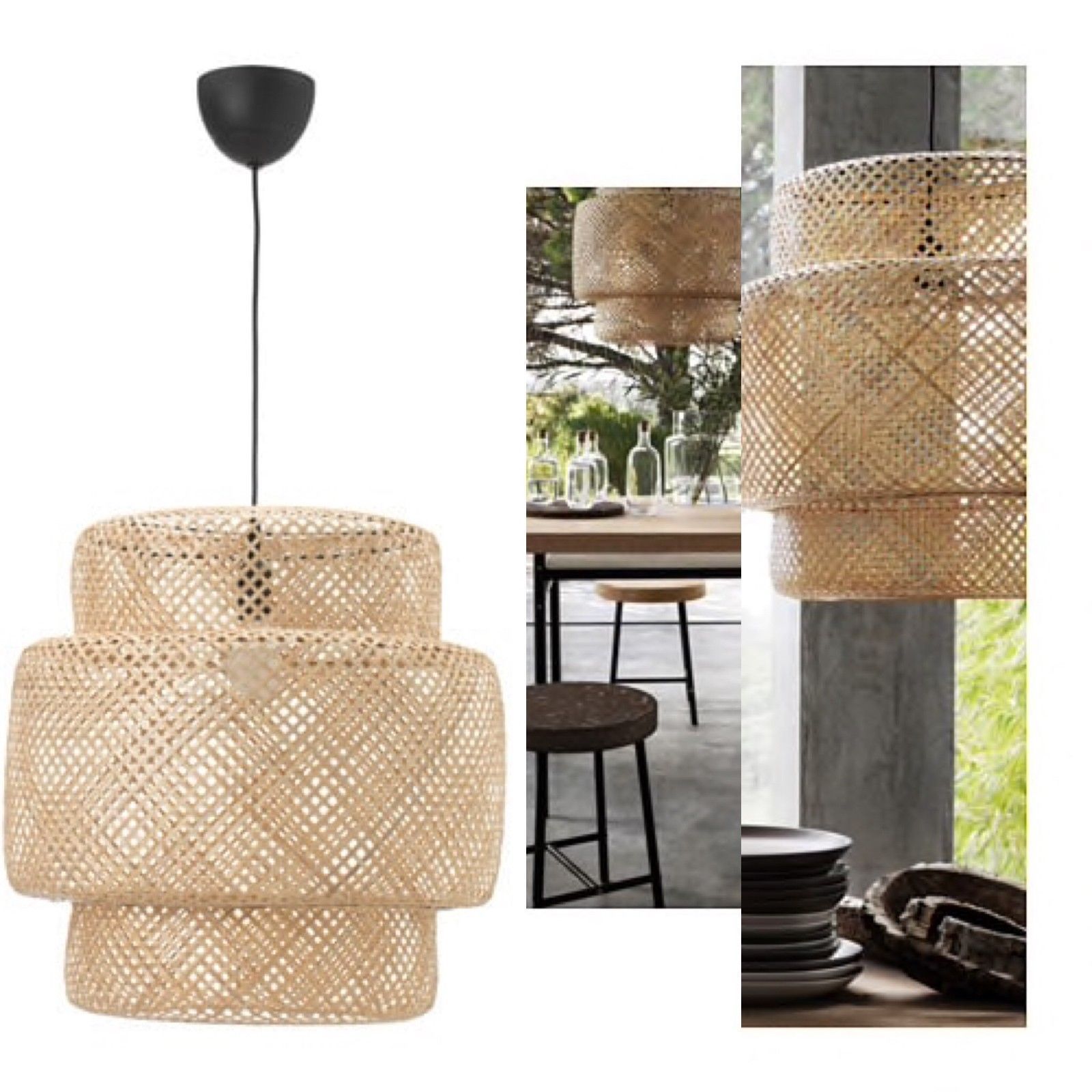 IKEA SINNERLIG Pendant Lamp, Bamboo, 703.150.30 - BRAND NEW IN BOX | Bonanza (Global)