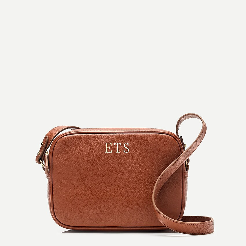 Camera bag in pebbled leather | J. Crew US