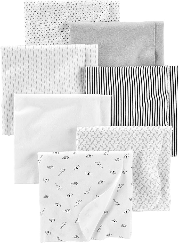 Simple Joys by Carter's Flannel Receiving Blankets Pack of 7 | Amazon (US)