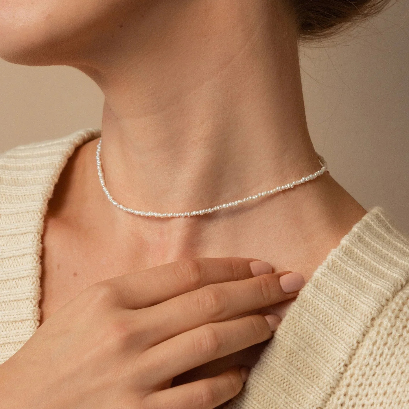 Brinley Pearl Choker | Caitlyn Minimalist