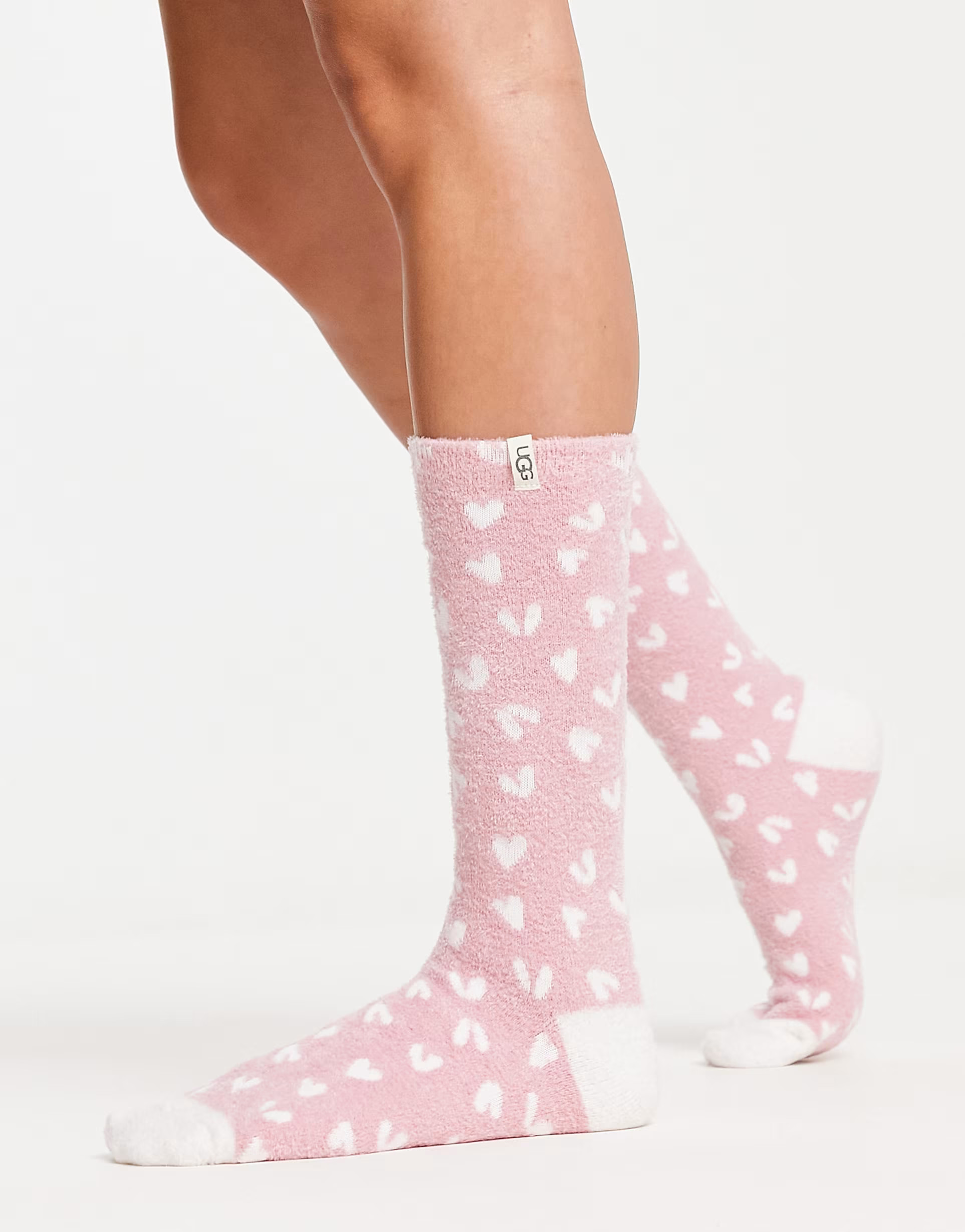 UGG Leslie graphic socks in heart print | ASOS (Global)