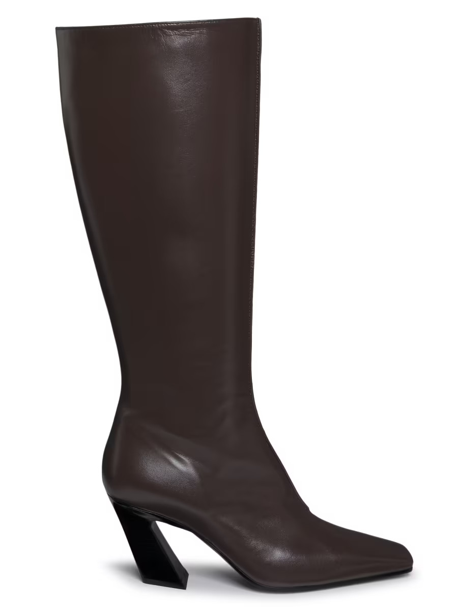 Lewis 75MM Leather Knee-High Boots | Saks Fifth Avenue