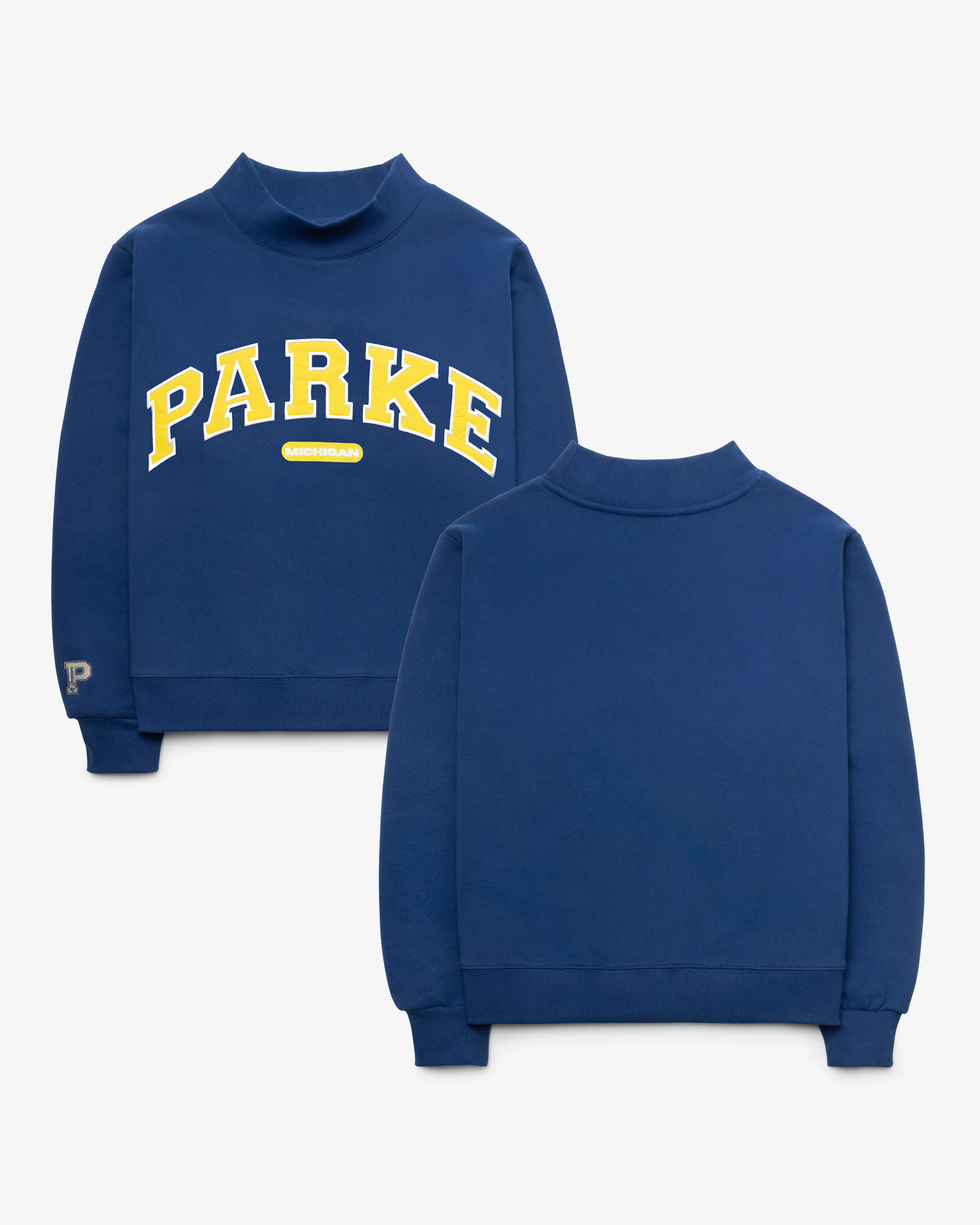 MICHIGAN WOLVERINES PARKE X '47 WOMEN'S VARSITY MOCKNECK | '47Brand