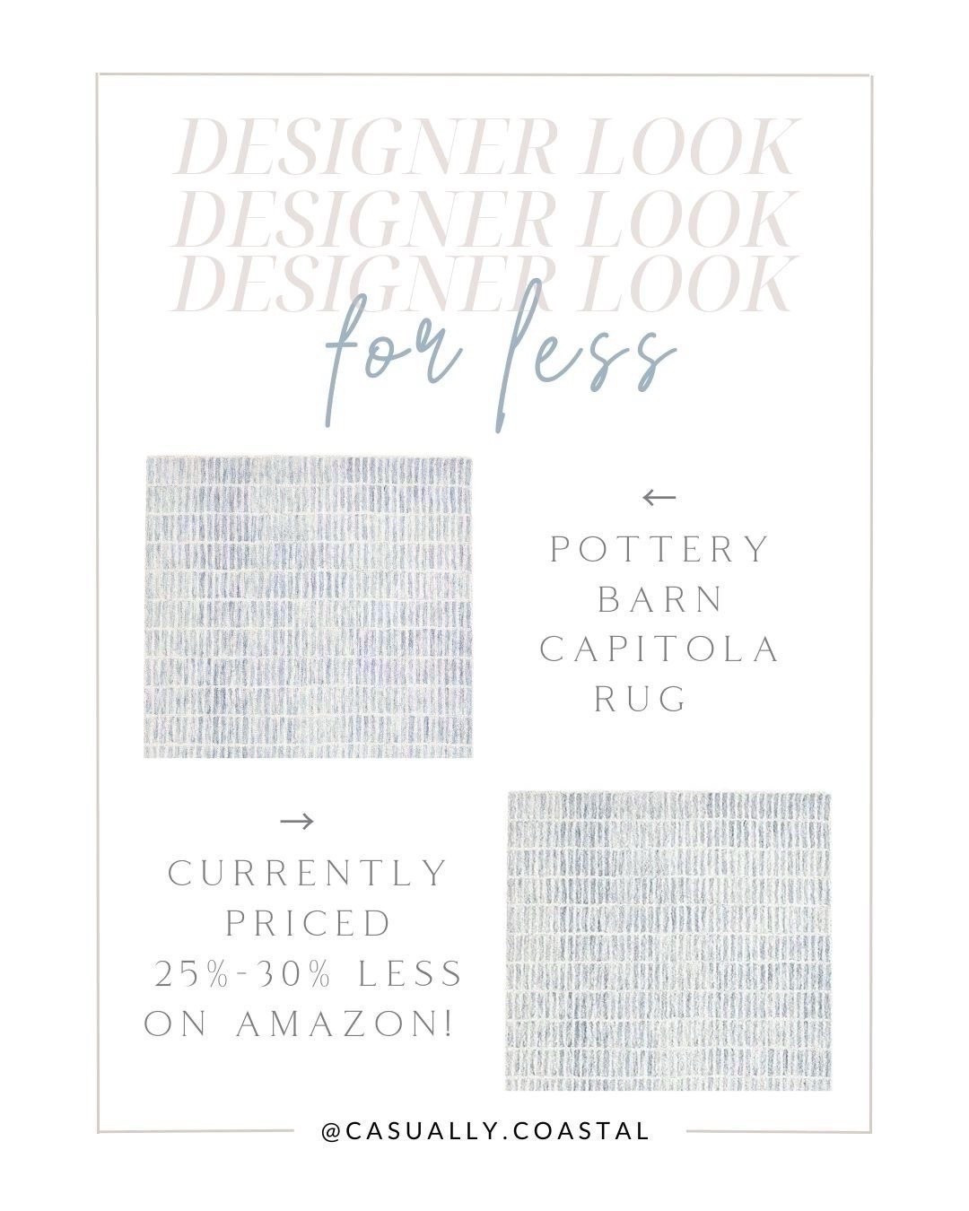 If you love the Capitola rug from Pottery Barn, it's currently being sold on Amazon for about 25% - 30% less in most sizes! 
- 
coastal decor, beach house decor, beach decor, beach style, coastal home, coastal home decor, coastal decorating, coastal interiors, coastal house decor, beach style, blue and white home, blue and white decor, amazon rugs, blue and white amazon rugs, amazon Black Friday sale, amazon cyber Monday sale, pottery barn amazon rugs, capitola rug, pottery barn rug, blue and white rugs, coastal rugs, beach house rugs, amazon rugs on sale, amazon living room rugs, bedroom rugs, dining room rugs, wool rugs, 8x10 rugs, 9x12 rugs, 10x13 rugs, amazon carpets, pottery barn carpets, living room carpets, bedroom carpets, 5x7 rugs, 5x8 rugs, designer look for less, pottery barn rugs on amazon

#LTKHome