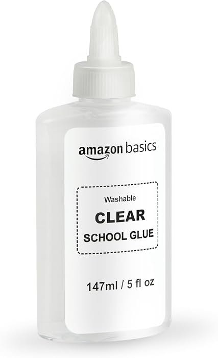 Amazon Basics Washable Liquid School Glue, 5 fl.oz Bottle, 147ml,1-Pack, Clear | Amazon (US)