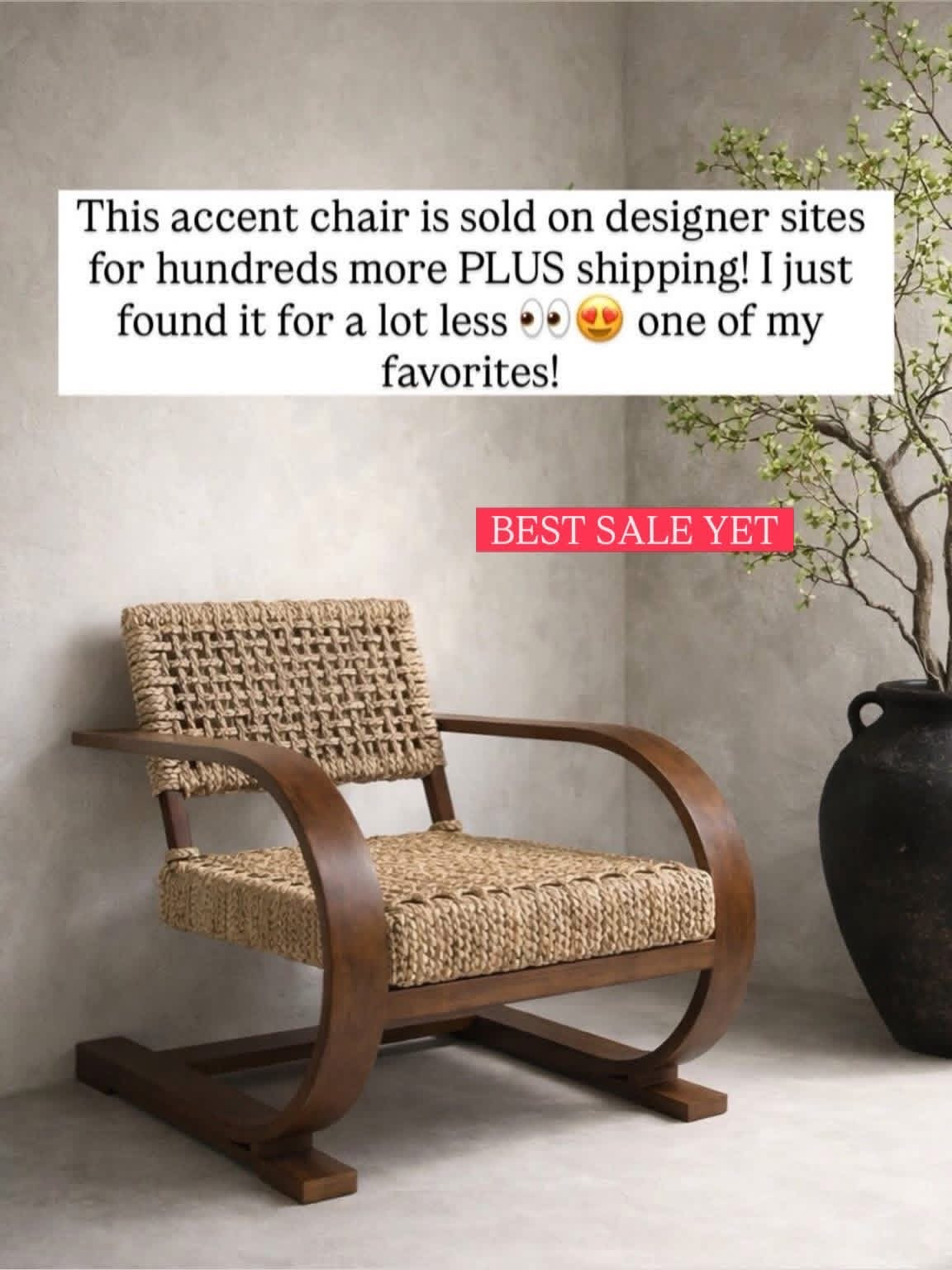 🏃‍♀️🏃‍♀️🏃‍♀️the 40% off sale is back for my fav designer accent chair!!! Best sale EVER!