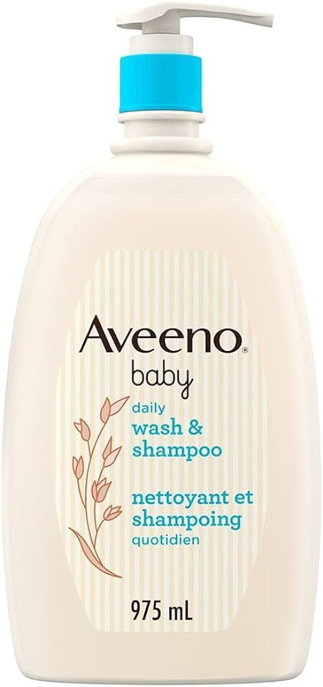 Aveeno Baby Daily Wash and Shampoo Baby’s Hair and Sensitive Skin Cleanser with Natural Oat - P... | Amazon (CA)