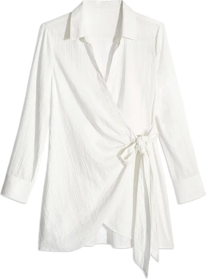 ONIA Oversized Wrap Shirt Dress | Nordstromrack | Nordstrom Rack