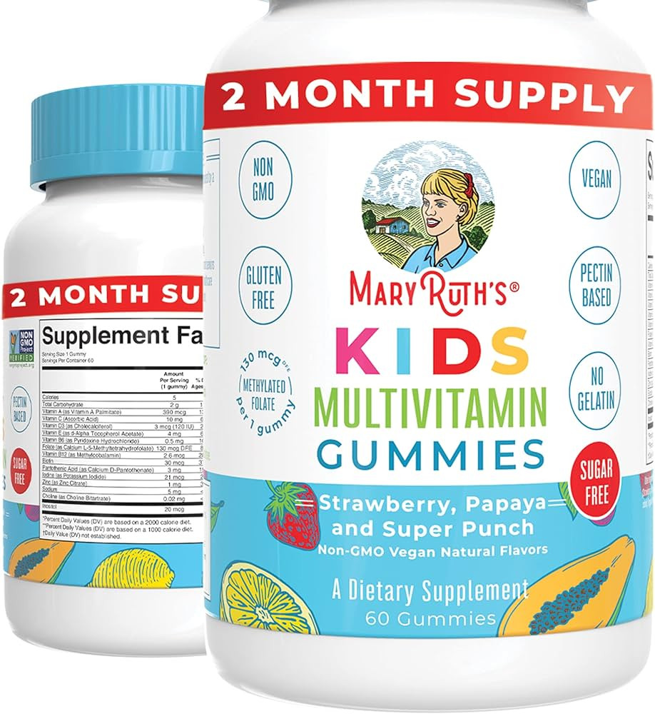 MaryRuth's Kids Multivitamin Gummies | Sugar Free | 2 Month Supply | Kid & Toddlers Age 2+ Daily ... | Amazon (US)