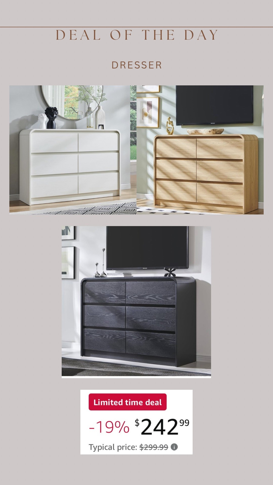 This new popular Amazon dresser is on limited time deal right now!! 🙌🏻🙌🏻

#LTKHome #LTKSaleAlert #LTKStyleTip