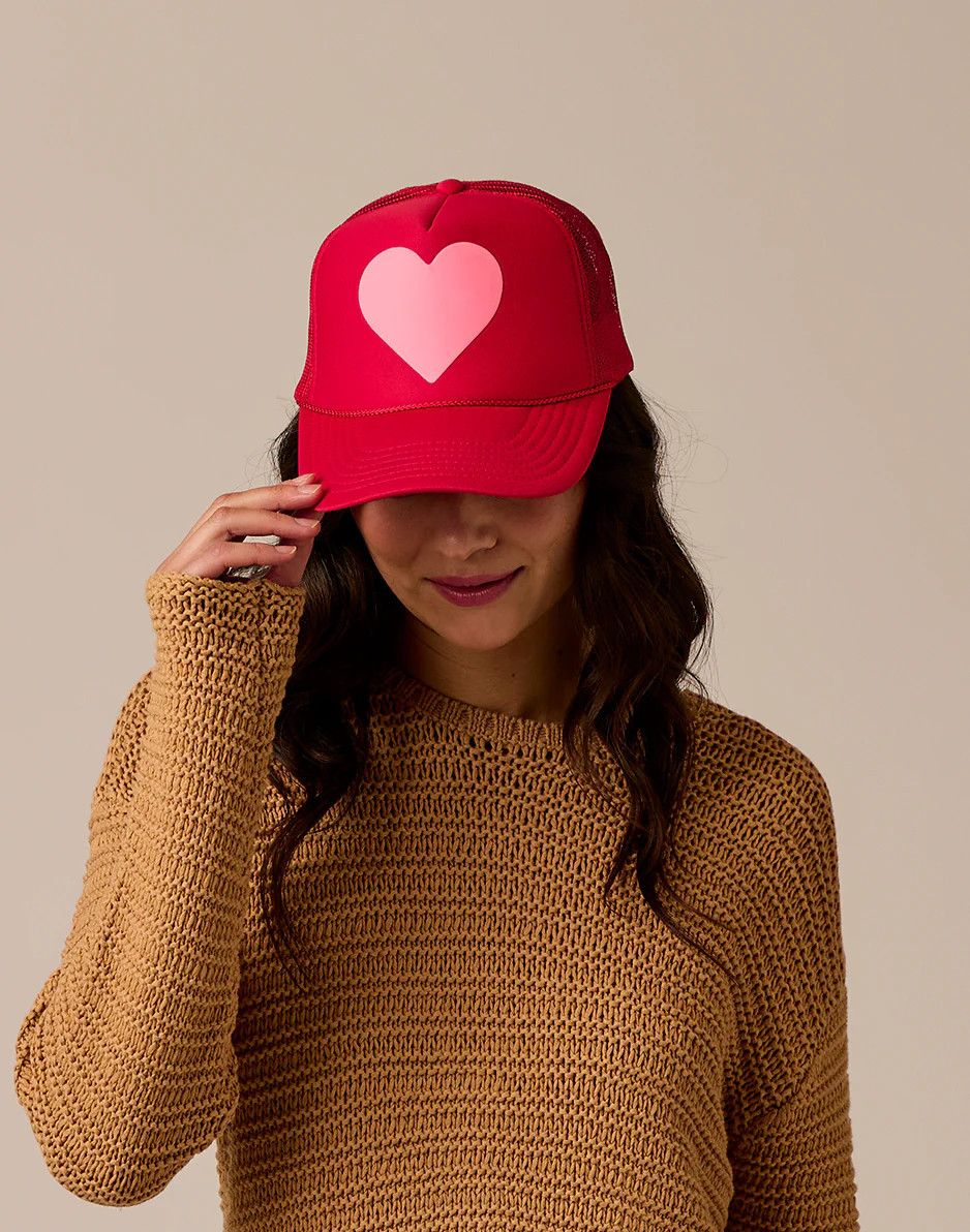 Classic Heart Trucker: Red OS / Red | Carve Designs