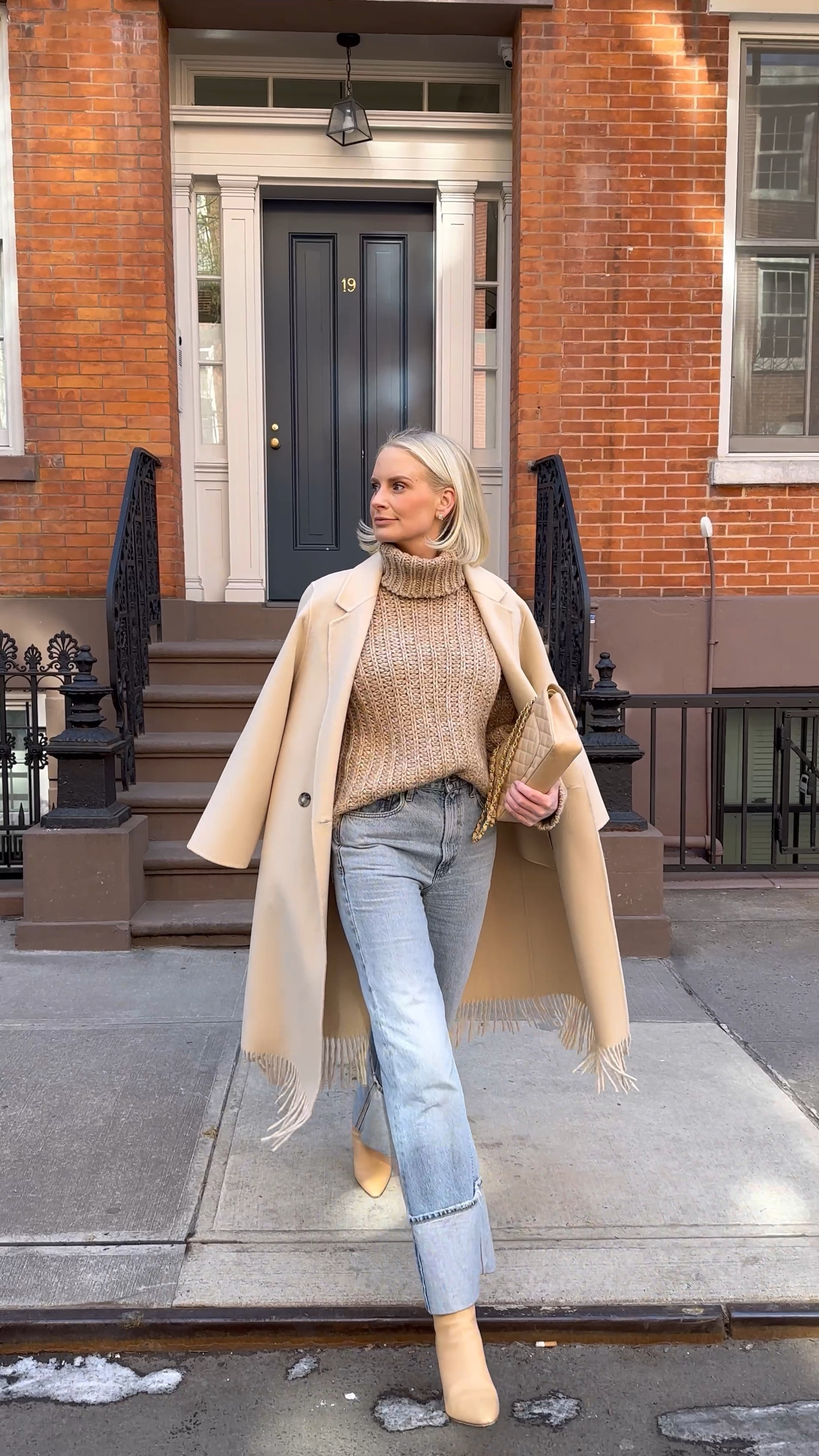 Love this sweater I picked up last Friday! So cozy and the perfect neutral to wear right into spring. PS: my boots are on sale! 

#LTKstyletip #LTKshoecrush #LTKsalealert