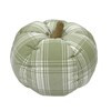 Holiday Living 11-in x 7-1/2-in Green Plaid Pumpkin Indoor Decorative Pillow | Lowe's