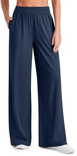 G4Free Chillwhisp Lightweight Flowy Wide Leg Pants Women Elastic Waist Palazzo Pants Summer Beach... | Amazon (US)