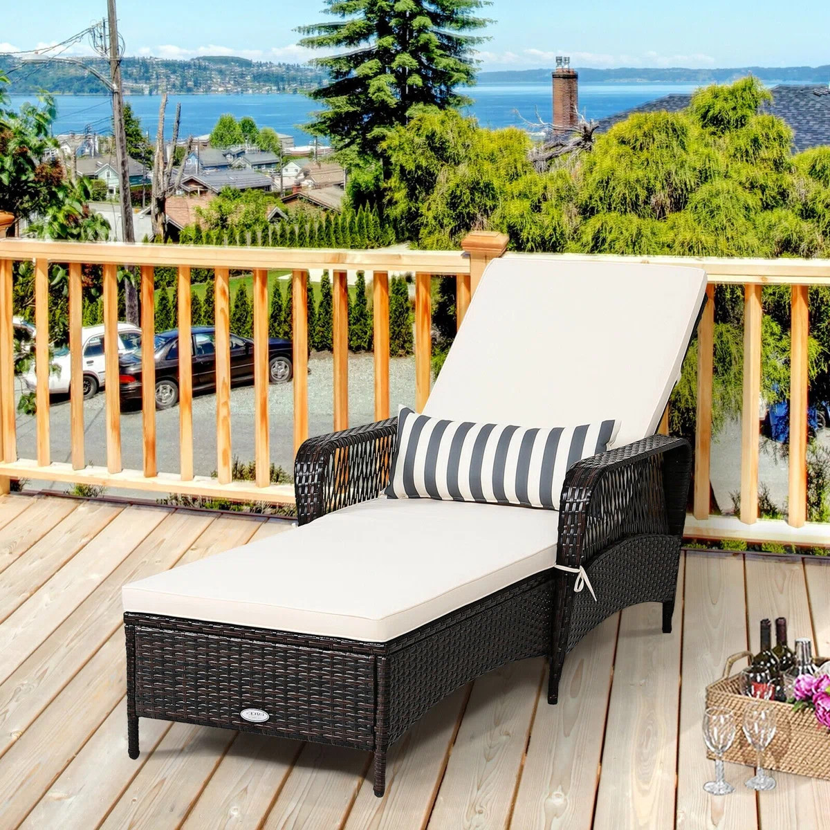 Outdoor Steel Chaise Lounge | Wayfair North America