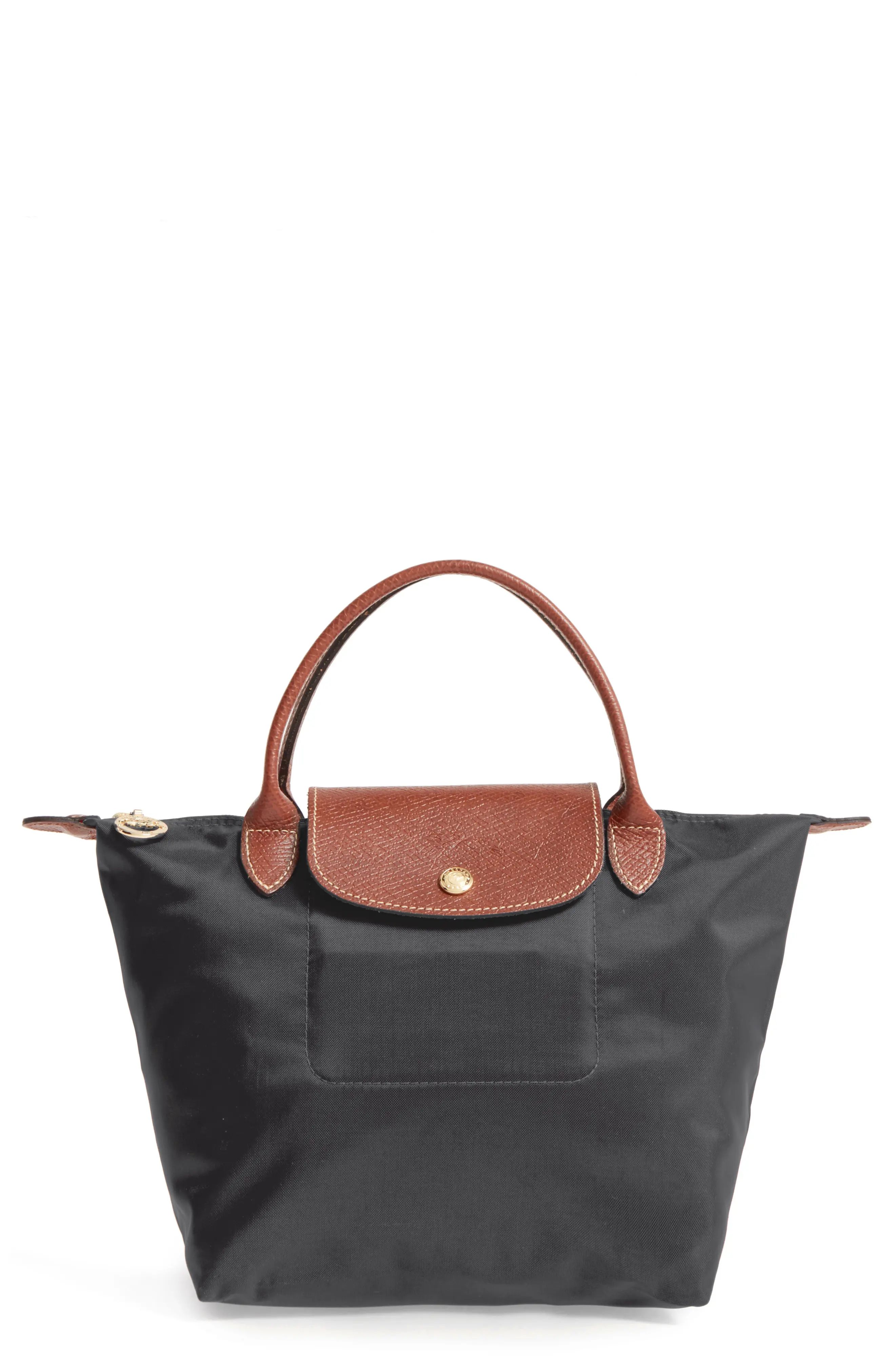 Longchamp 'Mini Le Pliage' Handbag in Black at Nordstrom | Nordstrom