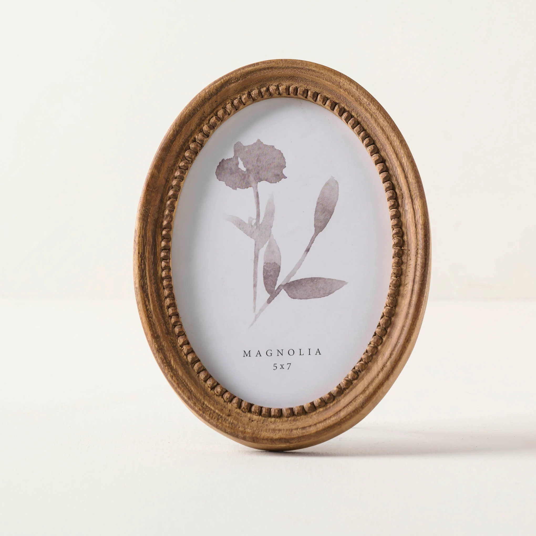 Willa Oval Antiqued Wood Photo Frame | Magnolia