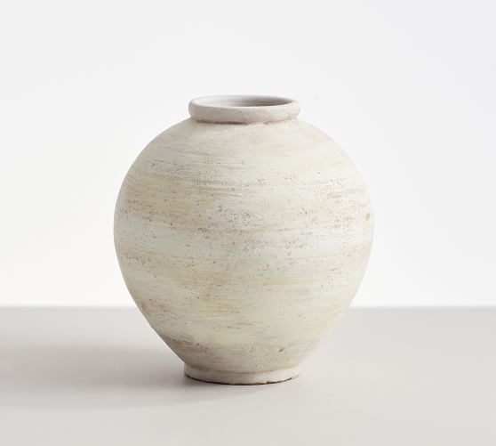 Artisan White Vase Collection - Short, 10"H | Pottery Barn (US)