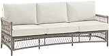 Crosley Furniture KO70432DW-CR Thatcher Outdoor Wicker Sofa, Driftwood with Creme Cushions | Amazon (US)