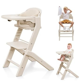 Obee Odee Full-Body Washable Baby High Chair with Soft Cushion, Adjustable for 6 Months to 220 Lb... | Amazon (US)