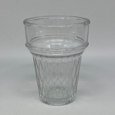 Vintage Libbey Clear Glass Ice Cream Cone Shaped Sundae Serving Cup Dish - EUC | eBay | eBay US