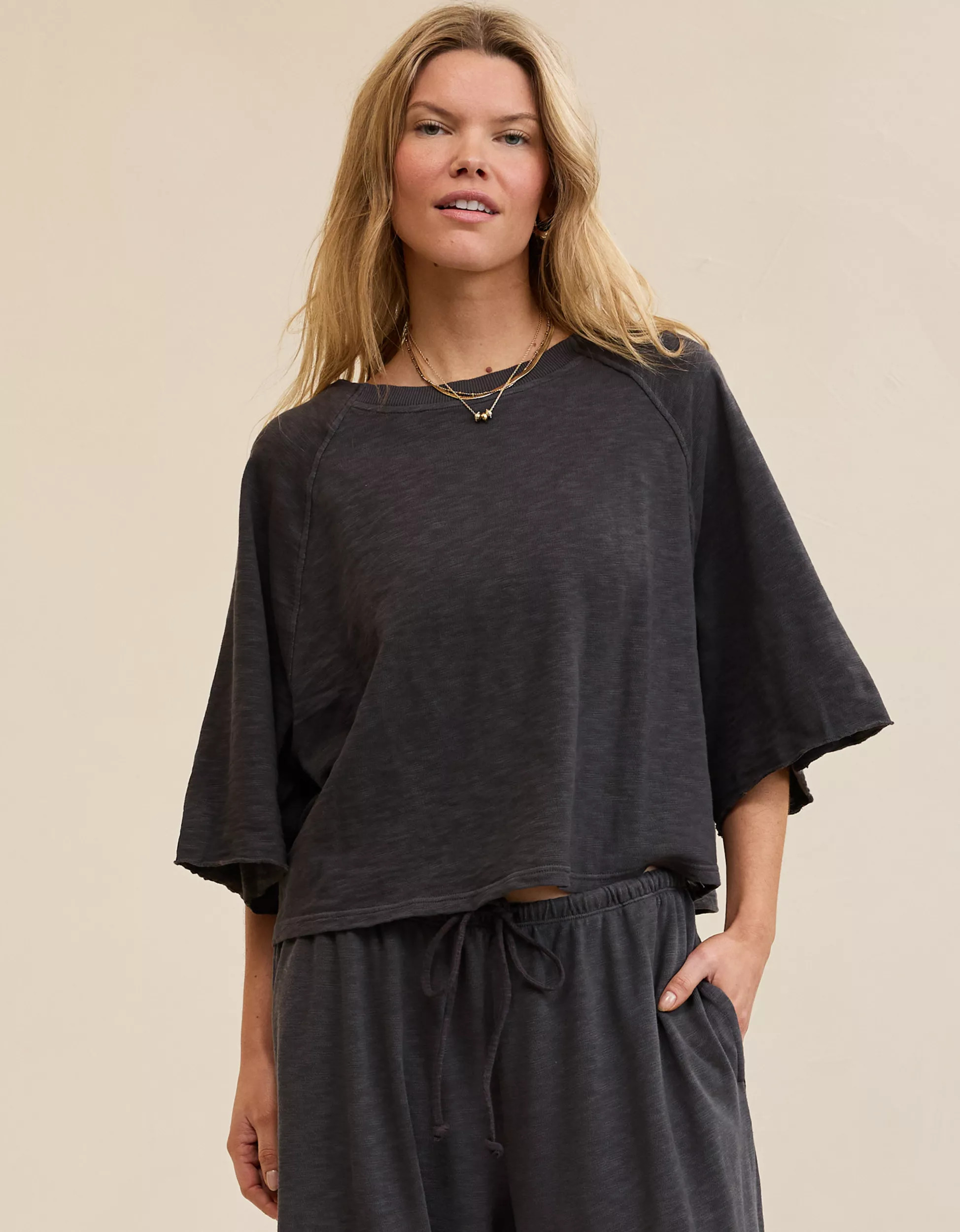 Aerie It's Casual Knit Slub T-Shirt | Aerie