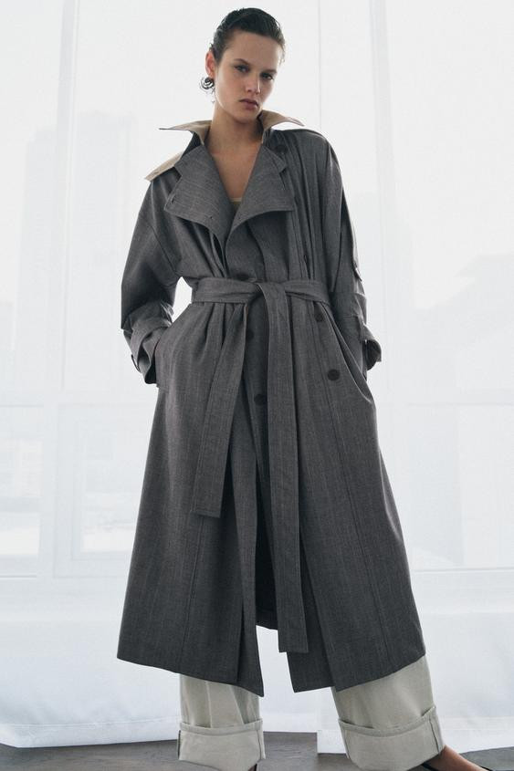 COMBINED PLAID TRENCH COAT ZW COLLECTION LIMITED EDITION | Zara US