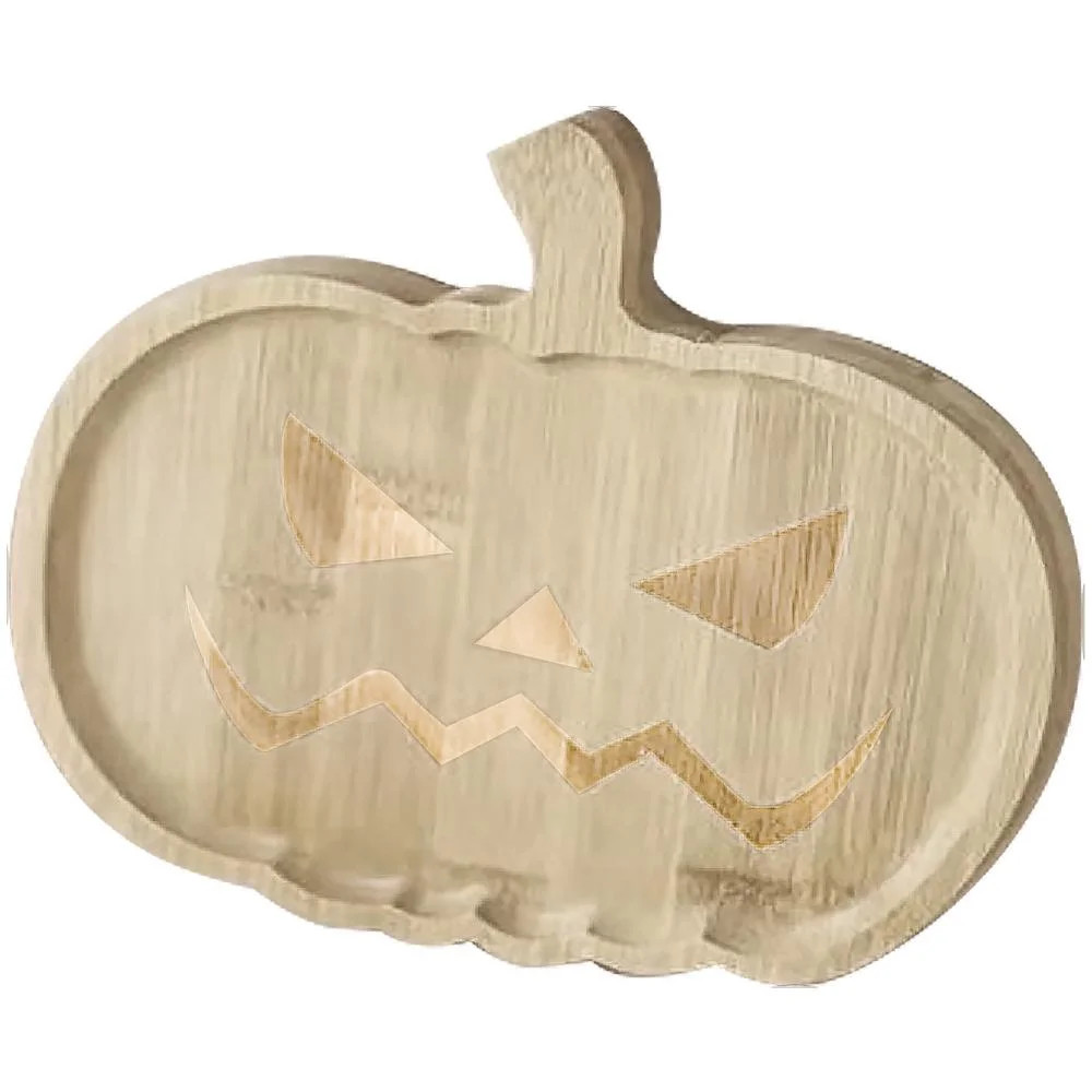 Pwtool Wood Tray for Halloween Decor Halloween Serving Tray for Food Bread Charcuterie Fruits App... | Walmart (US)
