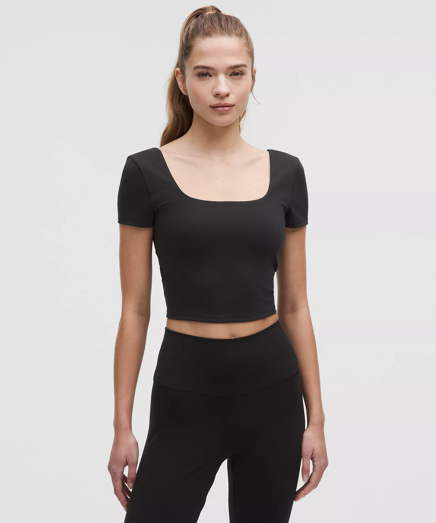 Wunder Under SmoothCover Square-Neck T-Shirt | Lululemon (US)