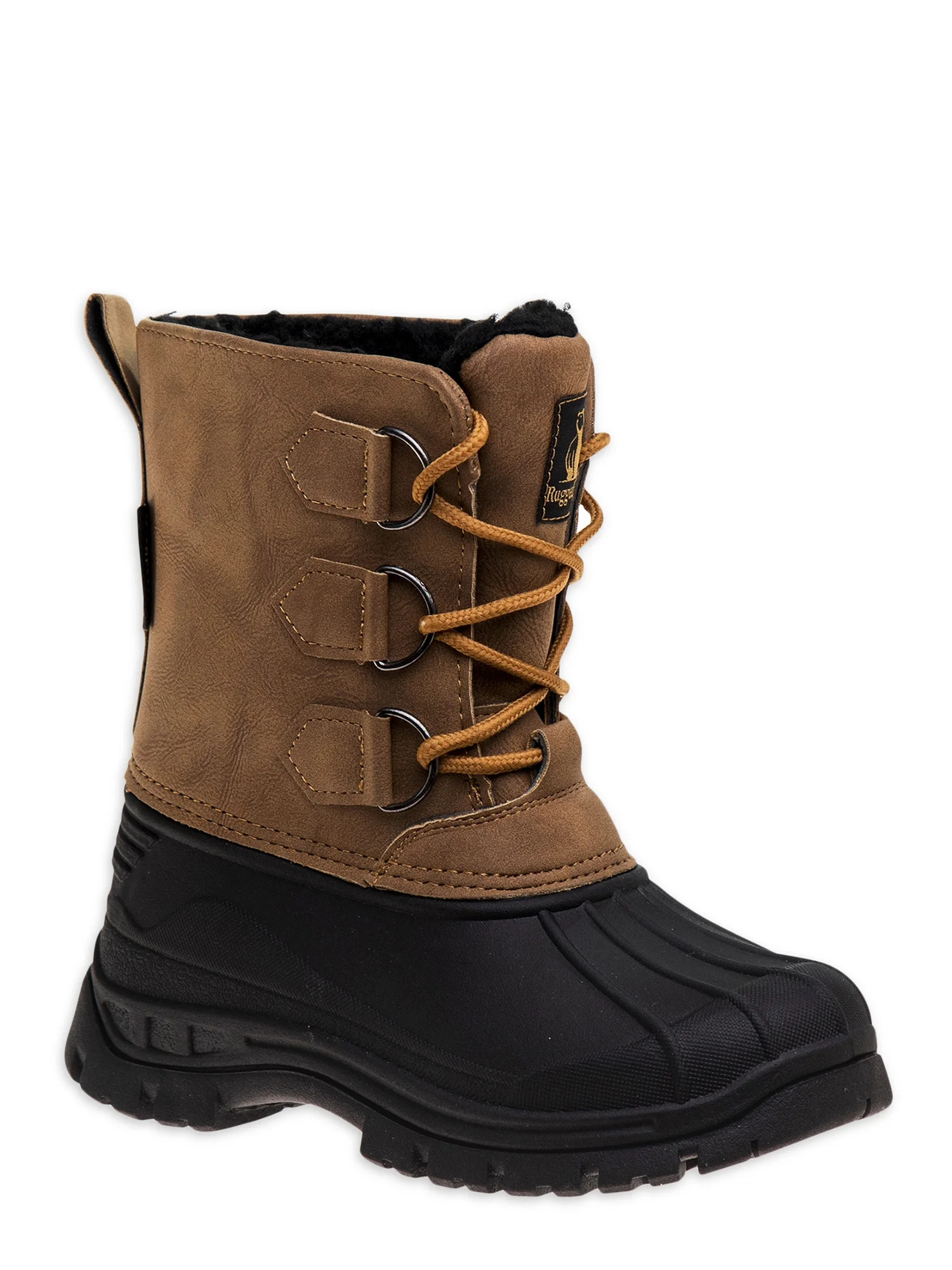Rugged Bear Little & Big Boys Lace Up Snow Boot, Sizes 12-4 | Walmart (US)