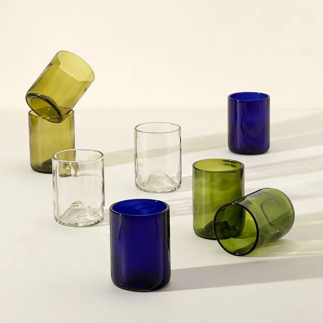 Wine Bottle Shorty Glasses - Set of 4 | UncommonGoods