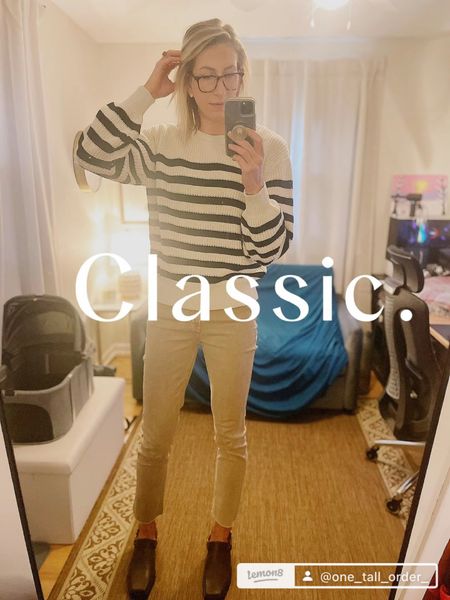 Classic striped sweaters for spring, black and white striped, tall sizes, tall friendly 

#LTKmidsize #LTKxTarget #LTKstyletip