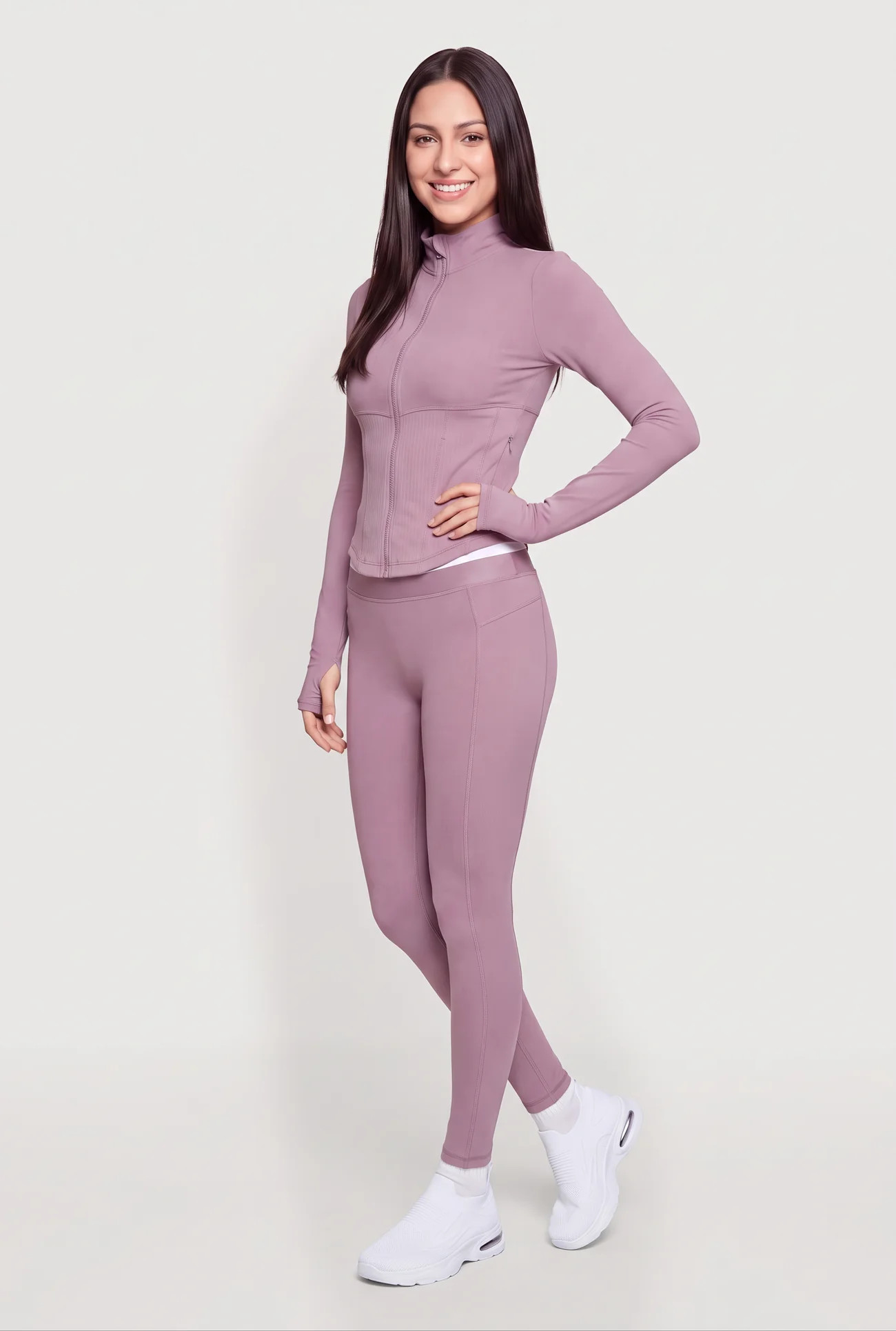Contrast Trim High Waisted Active Leggings | Rainbow Shops