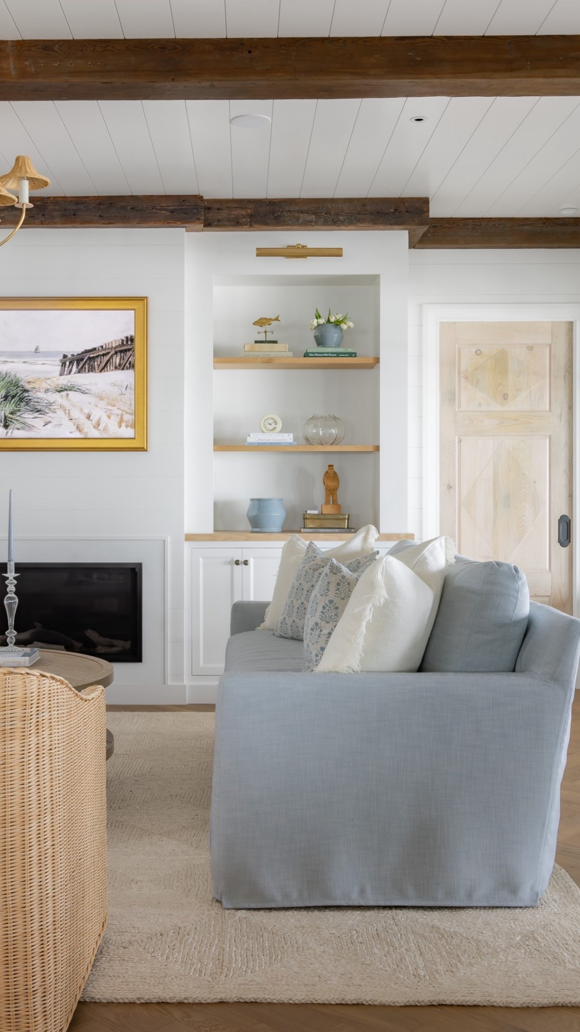 The slipcovered sofa in performance light blue linen is too good to keep to ourselves

#LTKselfcare #LTKHome