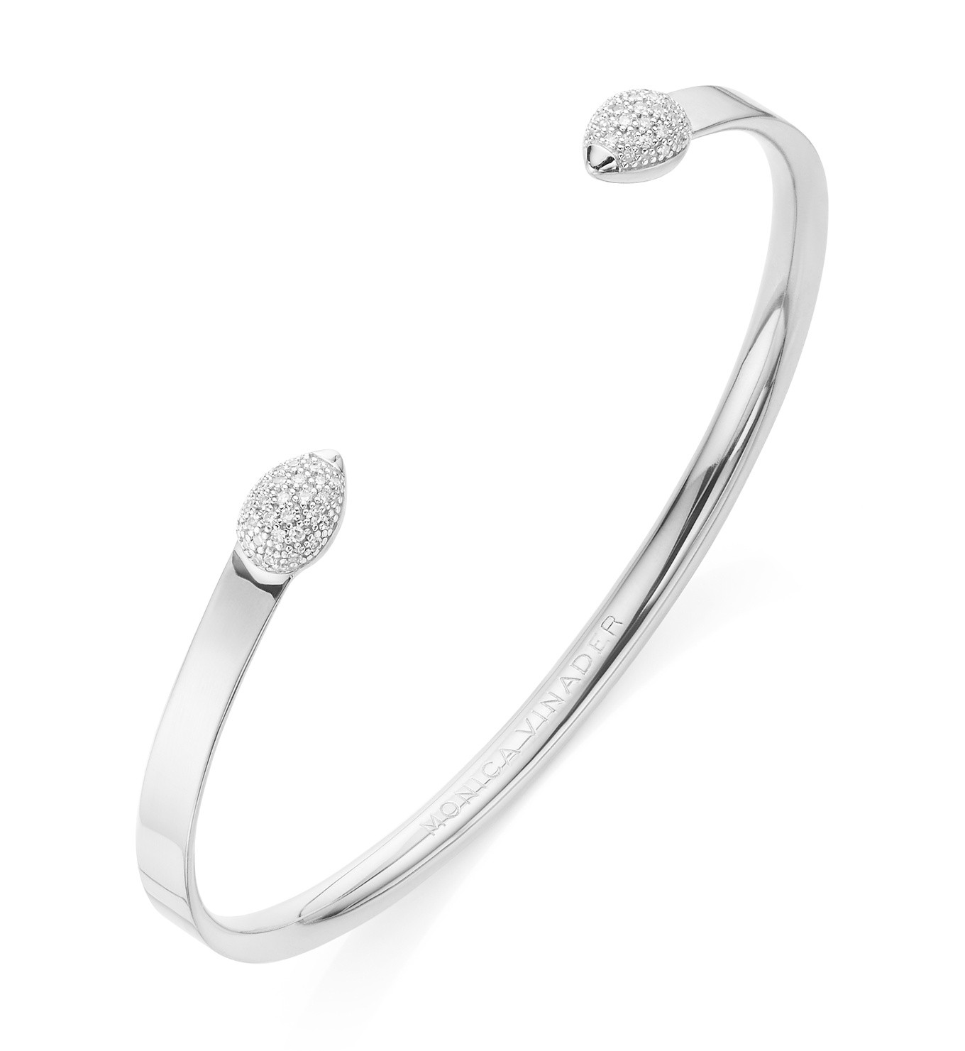 Fiji Bud Diamond Cuff | Monica Vinader (Global)