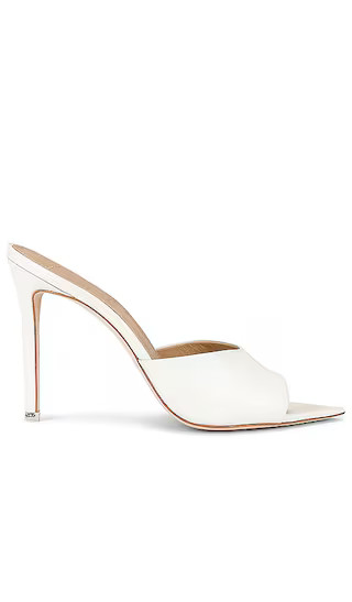 Bella Mule in White Leather | Revolve Clothing (Global)