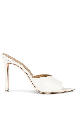 Bella Mule in White Leather | Revolve Clothing (Global)