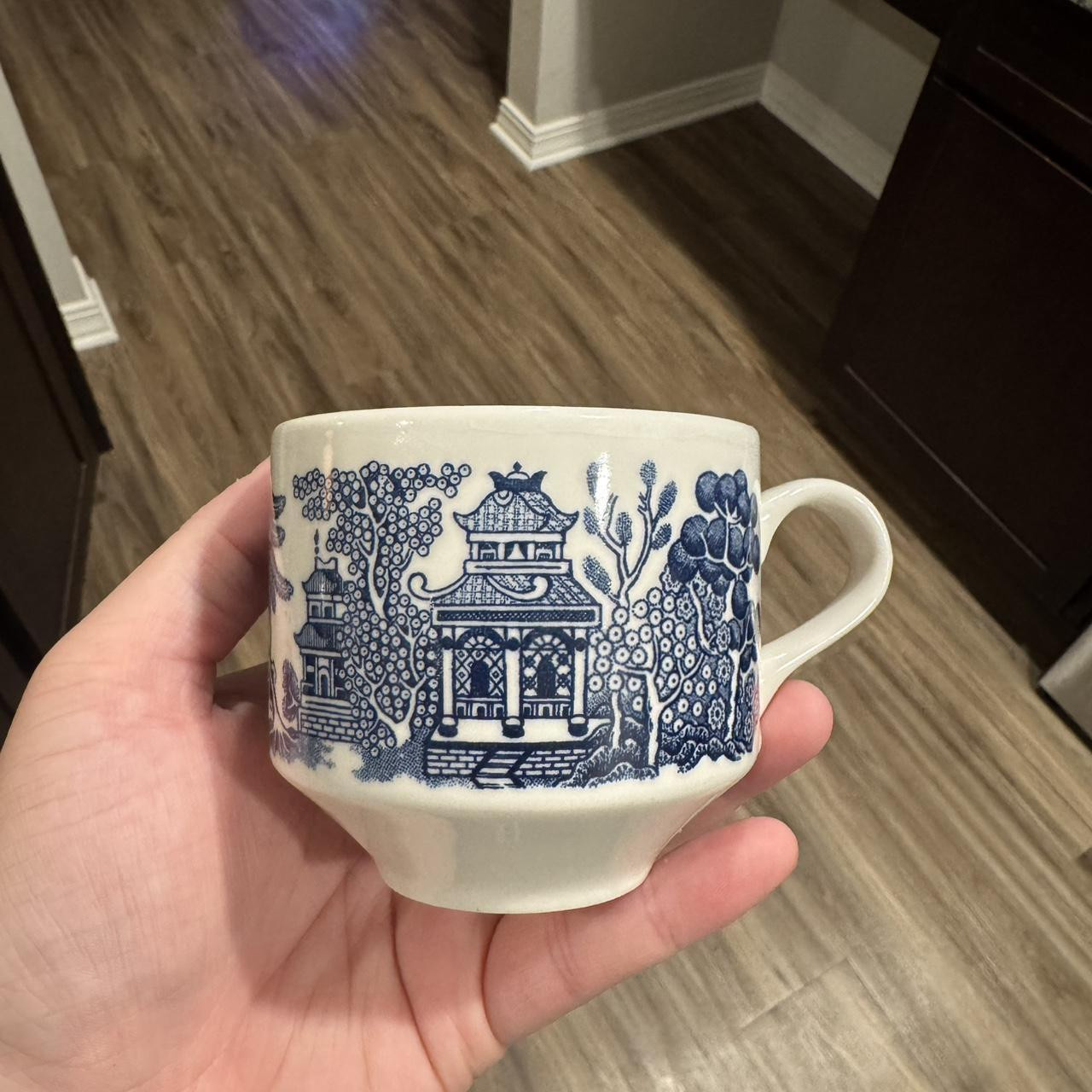 Willow Dinnerware - White/Blue | Depop US