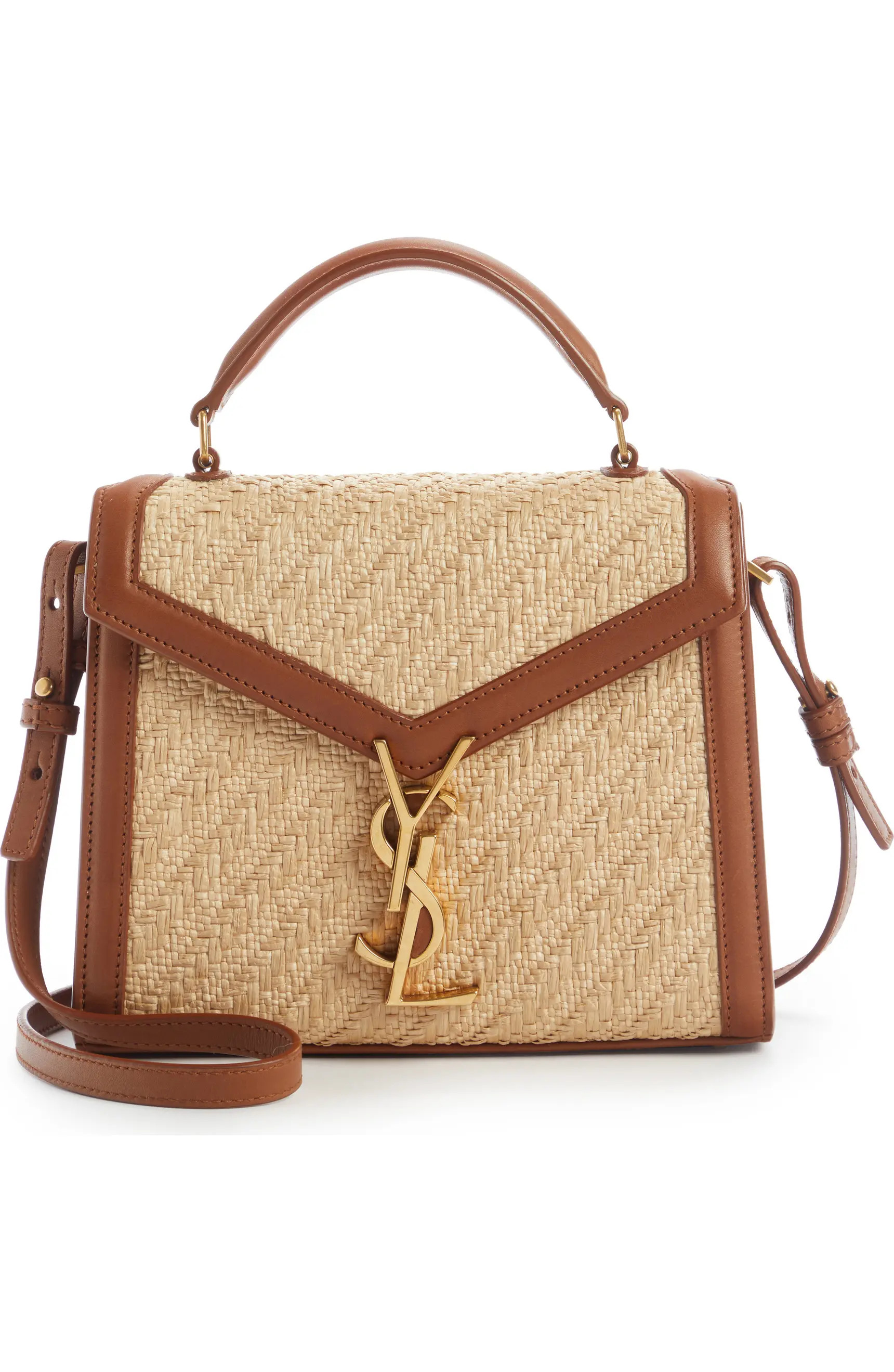 Mini Cassandra Raffia Top Handle Bag | Nordstrom