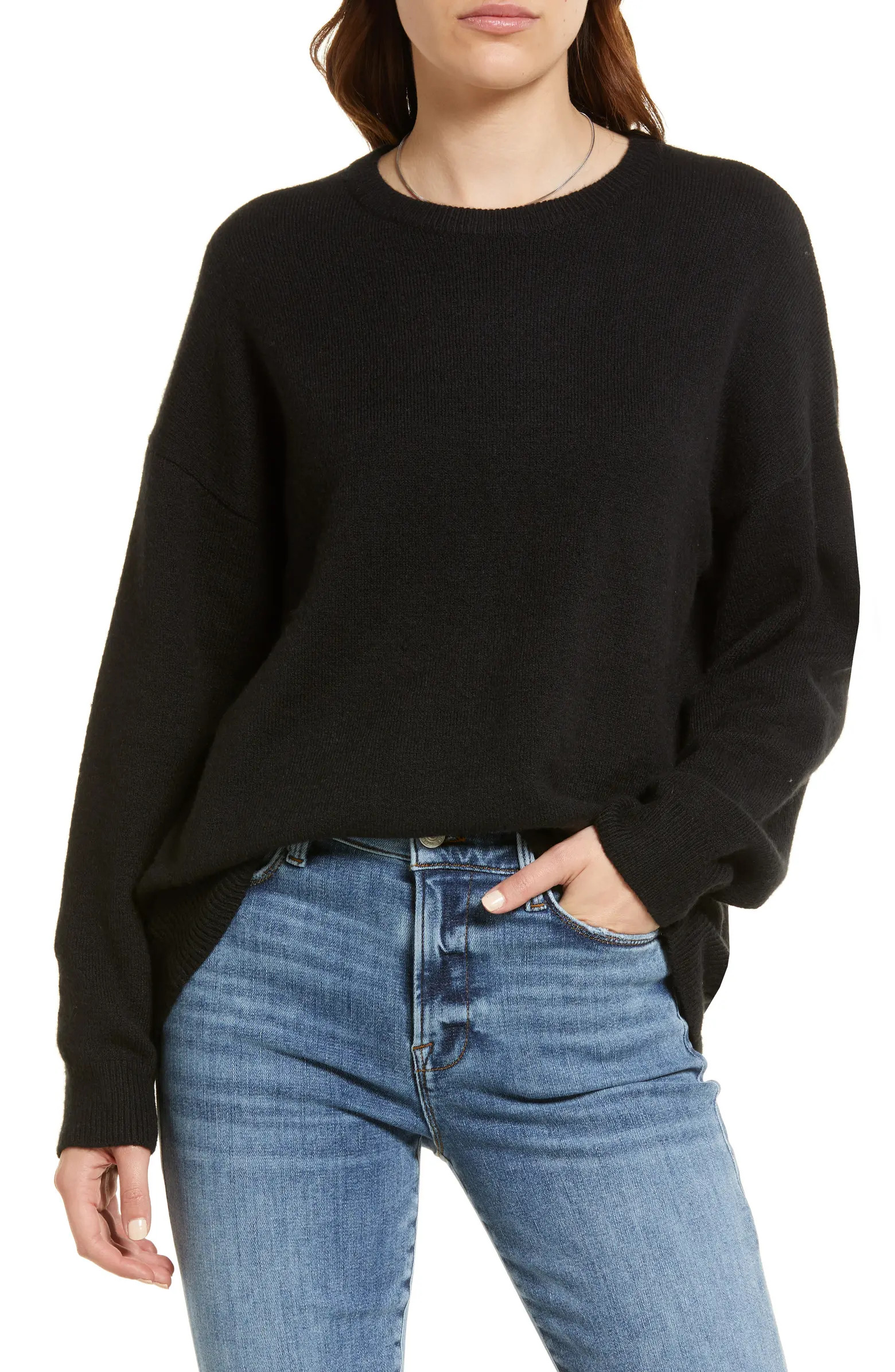 Organic Cotton Blend Crewneck Sweater | Nordstrom