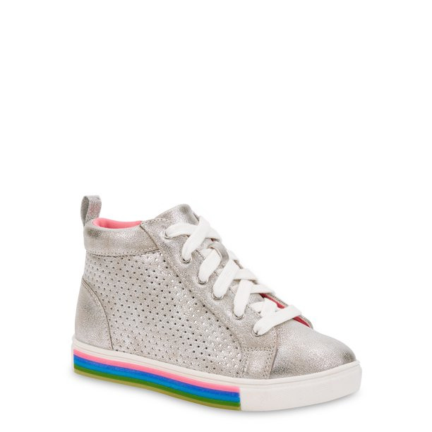 Wonder Nation Shine Power Athletic High-Top Sneaker (Little Girls & Big Girls) | Walmart (US)