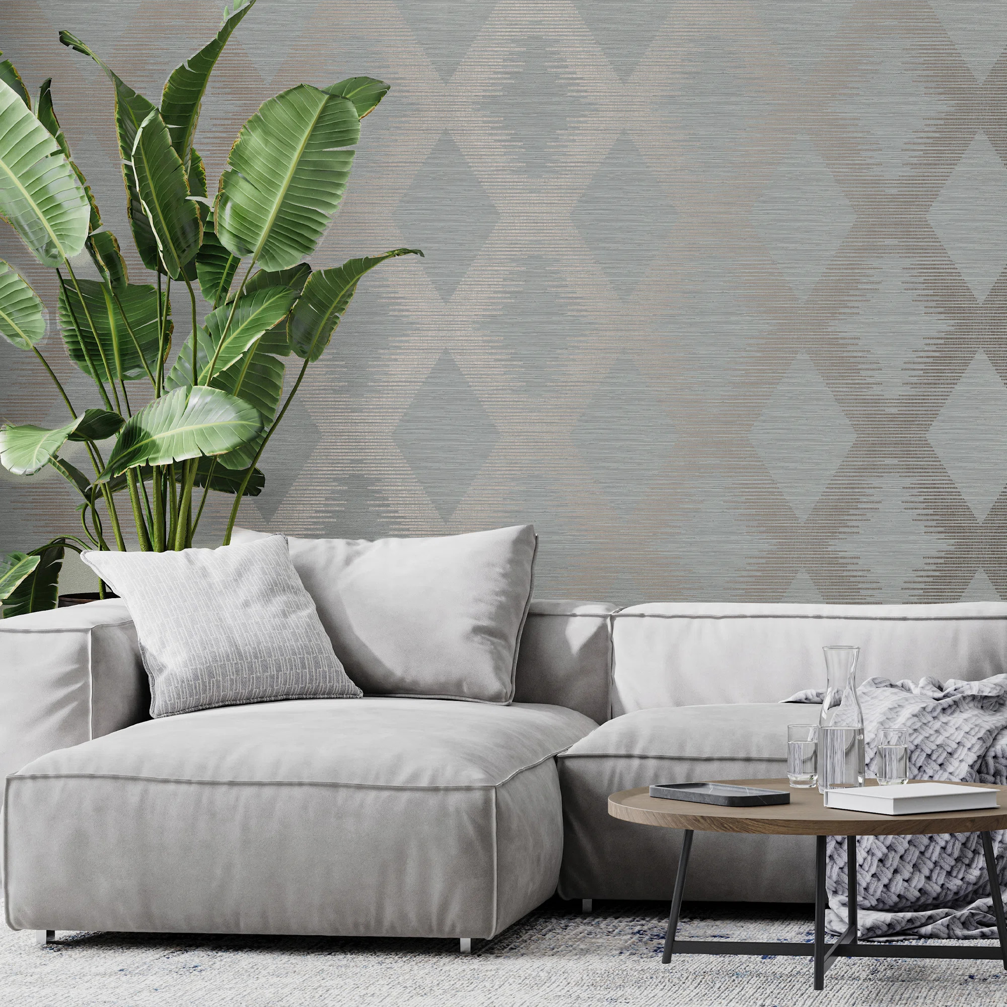 Zen Geometric Double Roll | Wayfair North America