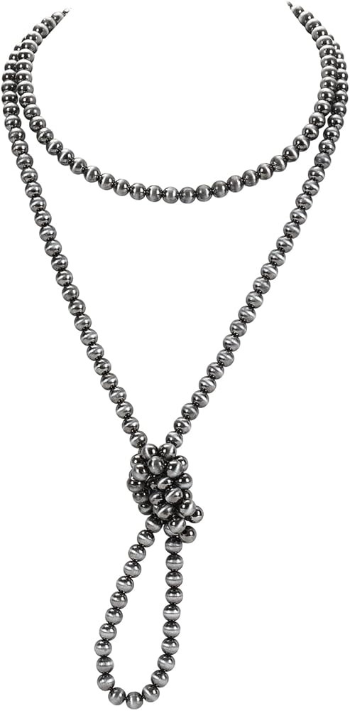 Navajo Pearl Necklace Western Necklaces for Women Long Navajo Pearl Necklaces Western Beaded Cowg... | Amazon (US)