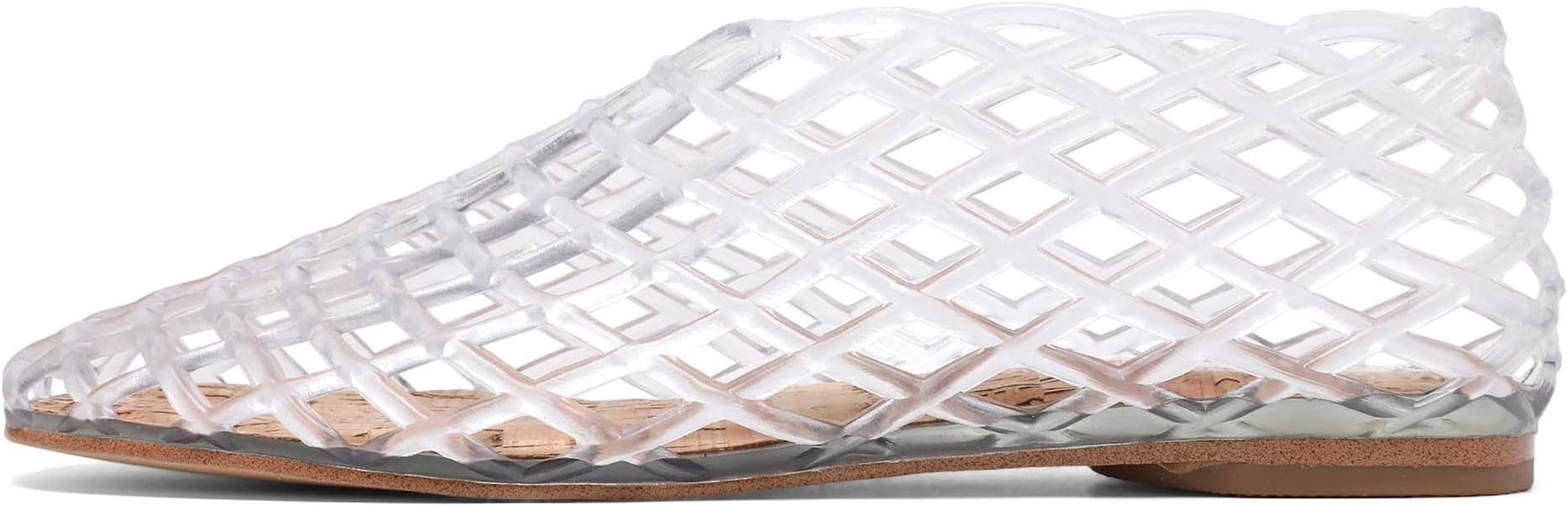 Jelly Mesh Ballet Flats - Comfortable Clear Jelly Shoes, Adult Women's Closed Toe Flats Sandals | Amazon (US)