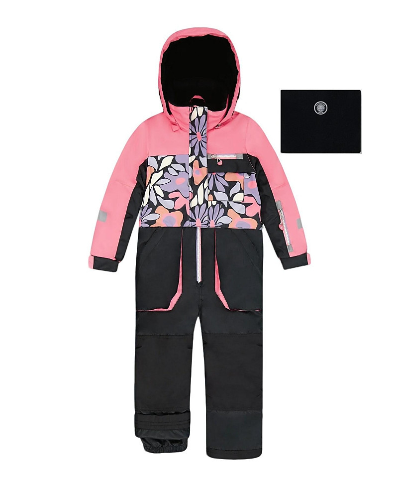 Deux par Deux Girls' One-Piece Play Snowsuit Retro Flower - Big Kid | Bloomingdale's (US)