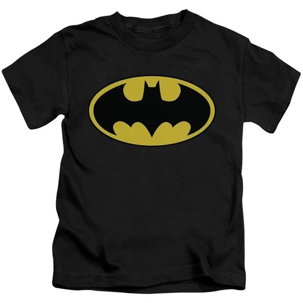 Batman - Classic Logo - Juvenile Short Sleeve Shirt - 5/6 | Walmart (US)